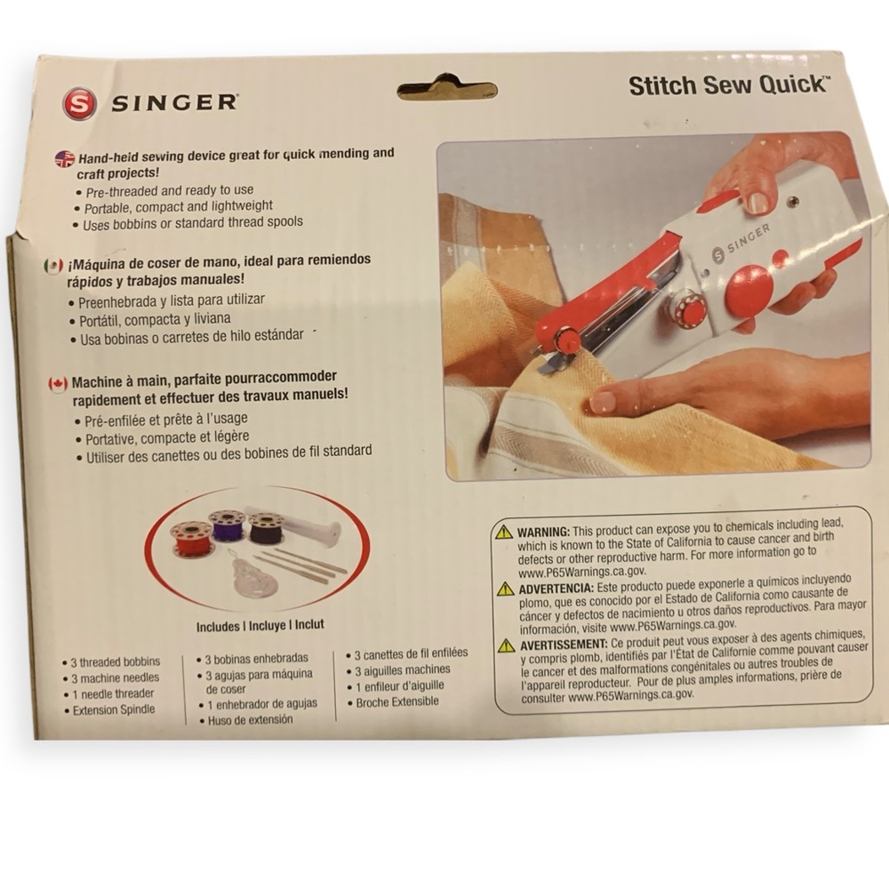 Singer Stitch Sew Quick Handheld Sewing Machine (item#30031) - Picture 3 of 8